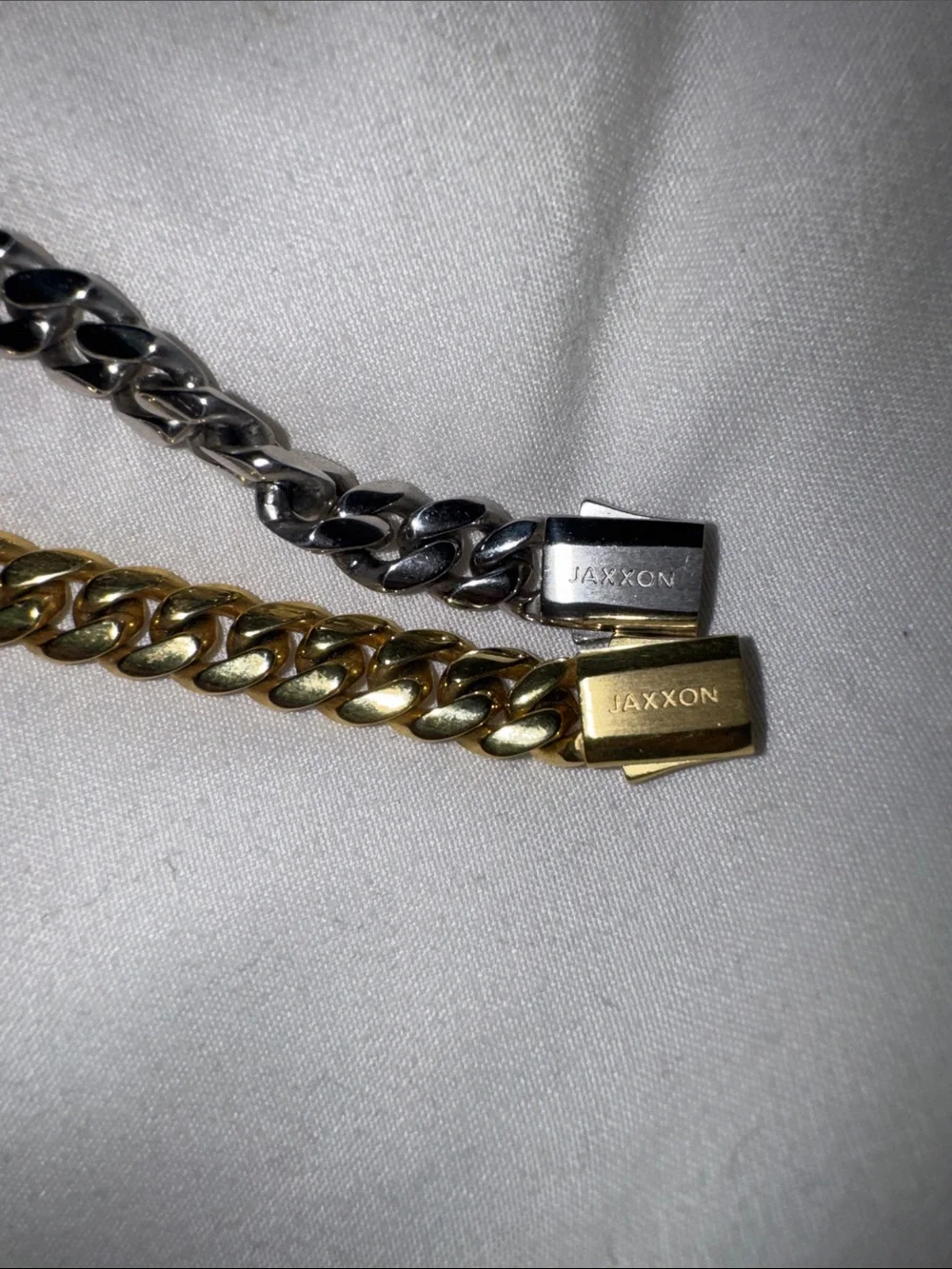 Gold/ Silver Cuban Link Chain Necklace for Men Jaxxon